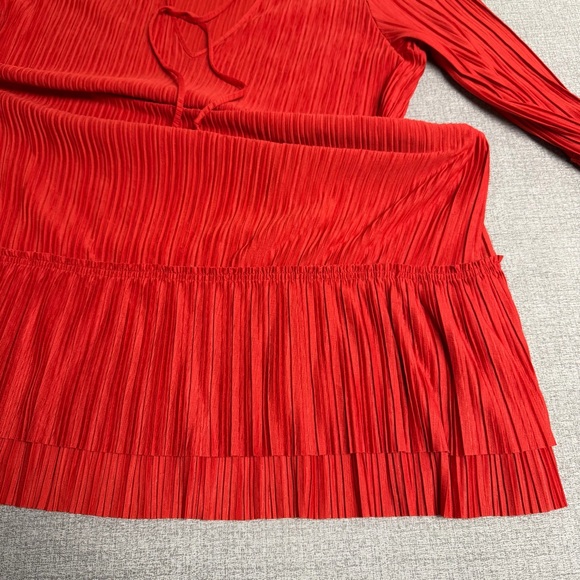 Free People "Can't Help It" Pleated Mini Dress - Picture 7 of 9